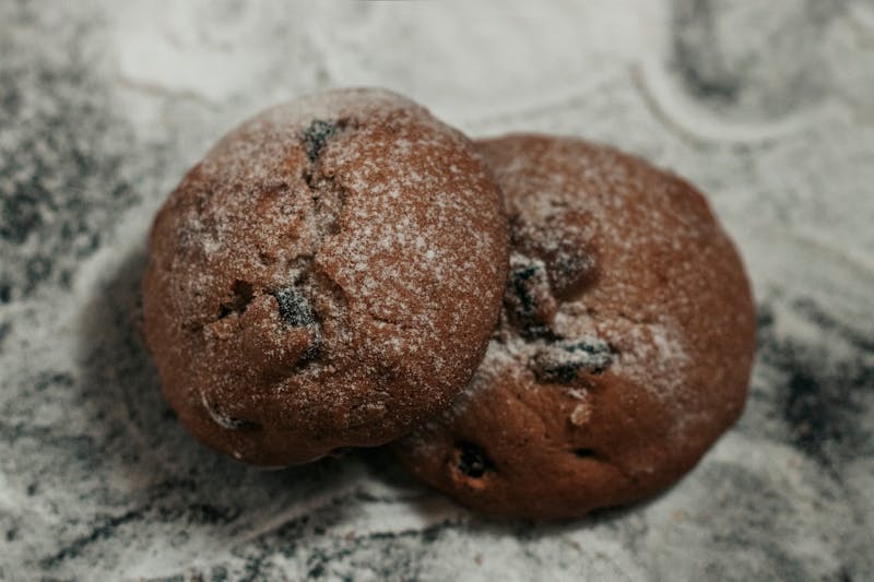 Nutella calzone dusted with powdered sugar served warm