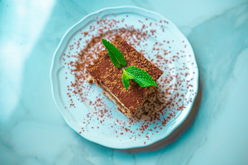Classic Italian tiramisu with espresso and mascarpone